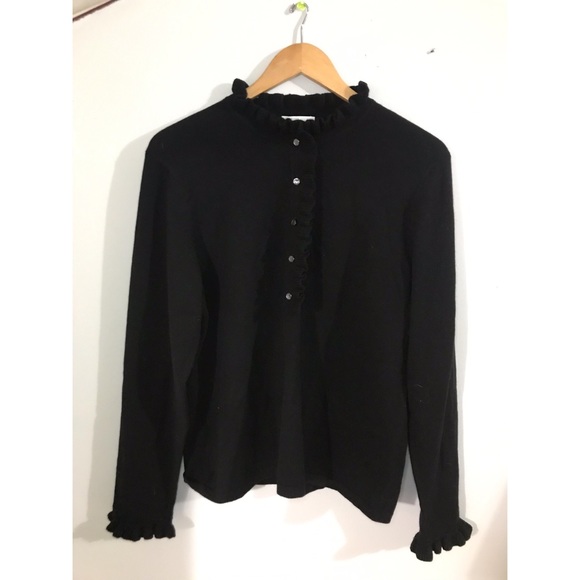 Charter Club Sweaters - 100% Cashmere 2-Ply Ruffle Sweater- Charter Club